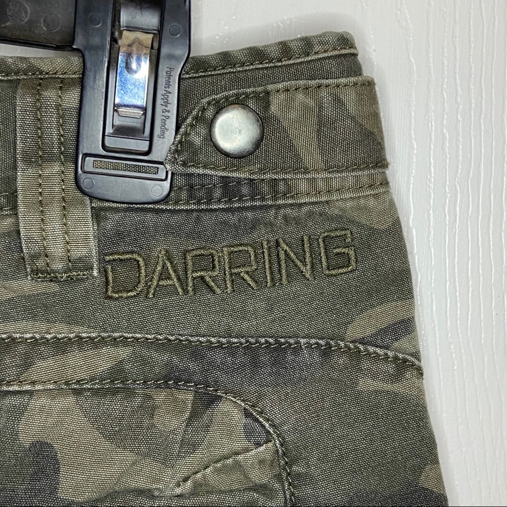 Darring Men Camo Shorts Green Cargo Size 32 - Picture 8 of 11
